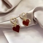 Beautiful Love Red Earrings - K020
